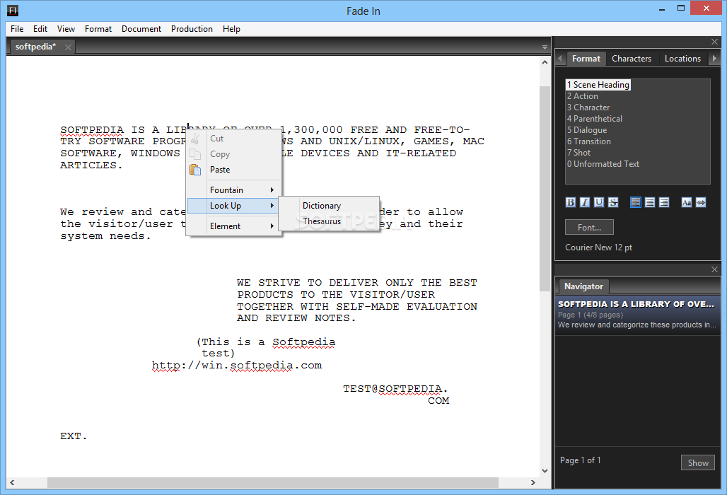 fade in professional screenwriting software crack download